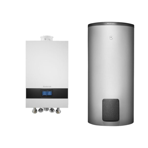 Buderus Gas-Brennwert Logaplus-Paket W22 GB172i.2 20 kW H-Gas Speicher SH290 RS Bedieneinheit BC400