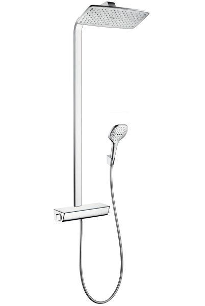 hansgrohe Showerpipe Raindance Select chrom mit Kopfbrause Raindance E Air 1jet 360 mm