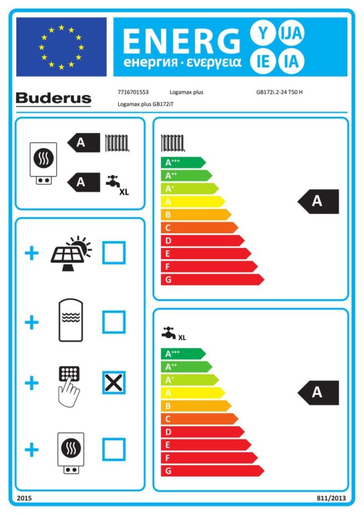 Buderus Gas-Brennwert Logamax plus GB172i.2-24 T50 W H 24kW für H-Gas mit 50l internem Speicher