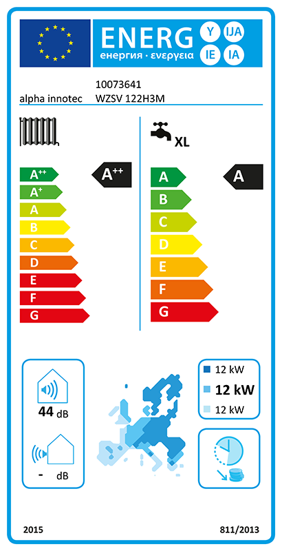 alpha innotec Sole-Wasser Wärmezentrale alterra V-line WZSV 122H3M 13,56 kW mit integriertem Brauchwasserspeicher