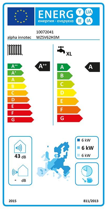 alpha innotec Sole-Wasser Wärmezentrale alterra V-line WZSV 62H3M 5,95 kW mit integriertem Brauchwasserspeicher