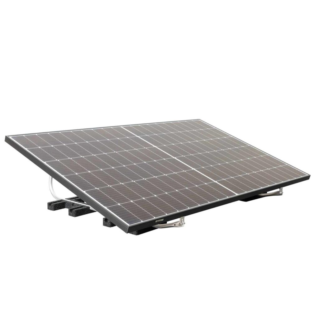 Priwatt Balkonkraftwerk priFlat Duo Paket 2x 375 Wp/600 W Solaranlage Flachdach inkl. 5 m Anschlusskabel, Wechselrichter Hoymiles