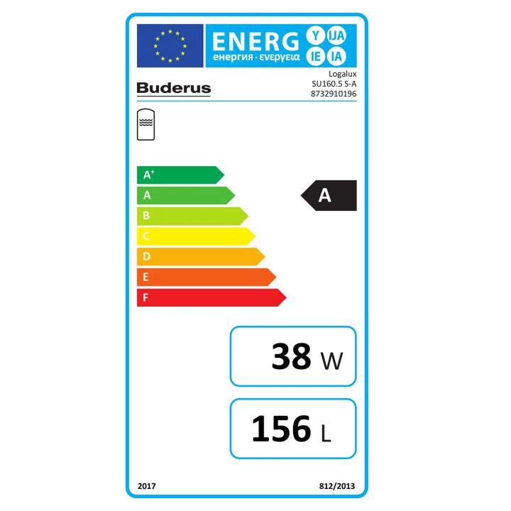 Buderus Logalux SU160.5 S-A Warmwasserspeicher 157 l emailliert silber