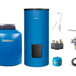 Buderus Logaplus GB125 35 kW K32/RC310 Heizungspaket SU300/5 Warmwasserspeicher ohne Mischer
