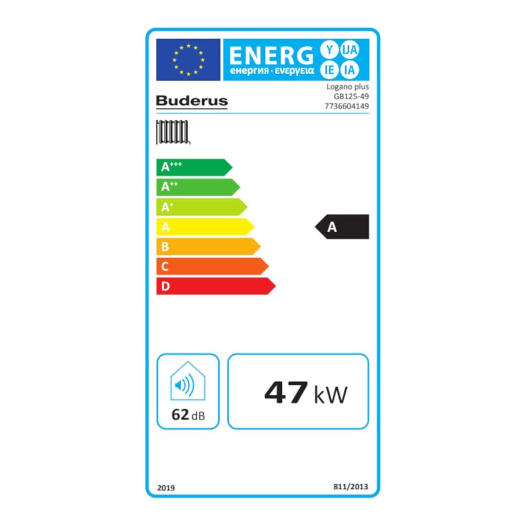 Buderus Paket K33S Öl-Brennwert-Heizgerät Logaplus GB125 49 kW Bedieneinheit Logamatic RC310 mit Mischer