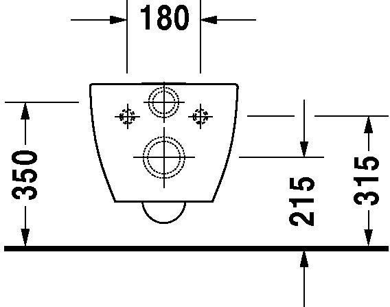 Duravit Wand-WC 540mm Happy D.2, Anthraz Anthrazit Matt, TS, rimless, WG