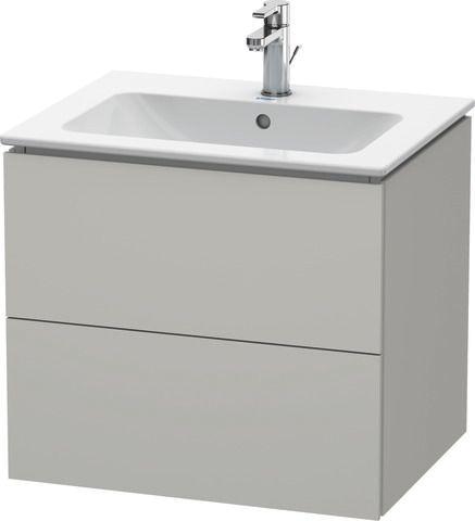 Duravit WTU wandh. L-Cube 481x620x550mm 2 SchKa, f.233663, Betongrau Matt