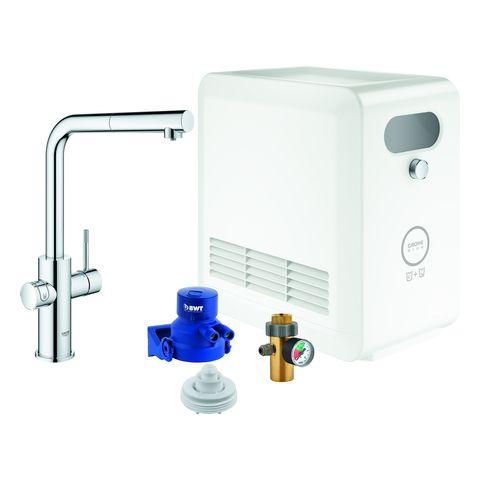 GROHE Starterkit GROHE Blue Professional 31326_2 L-Auslauf auszb. BT/WIFI chrom