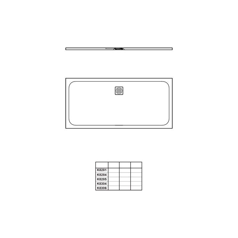 Ideal Standard Rechteck-BRW Ultra Flat S 1800x900x30mm, Carraraweiß