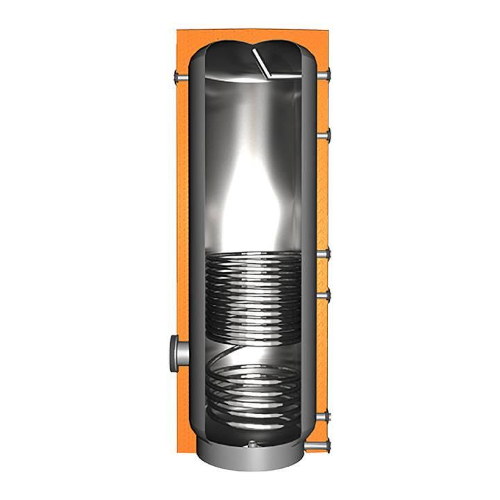 Juratherm Edelstahl Brauchwasserspeicher mit 1 Wärmetauscher JEBS1 200