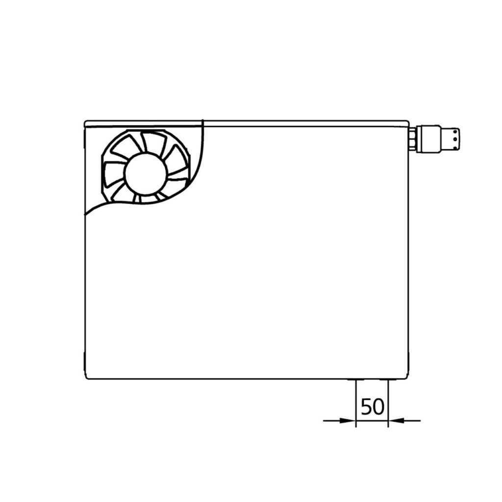 Kermi x-flair Plan-K Wärmepumpen-Heizkörper Typ 22 559x1005x102 mm 646 Watt