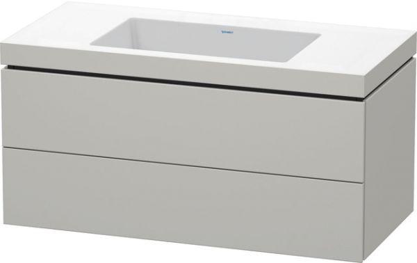 Duravit Waschtischunterbau L-Cube m Ver o HL 2 SchKa Betongrau Matt