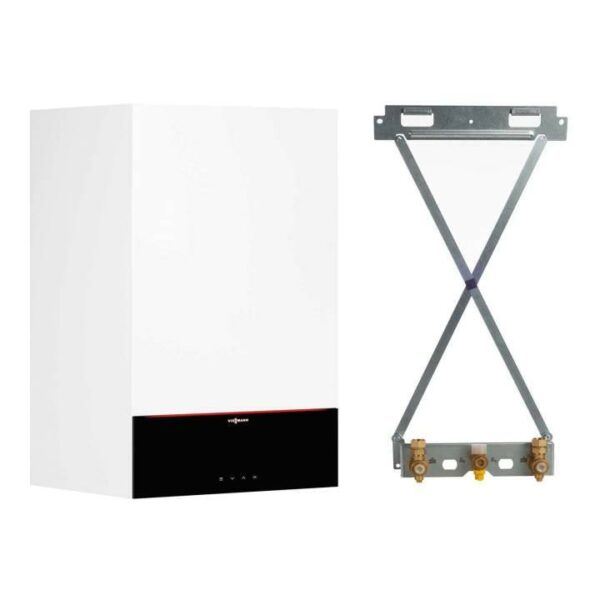 Viessmann Gas-Brennwert Paket Vitodens 200-W B2HF 11 kW 3,5" Display Anschluss-Set Vitocell WW