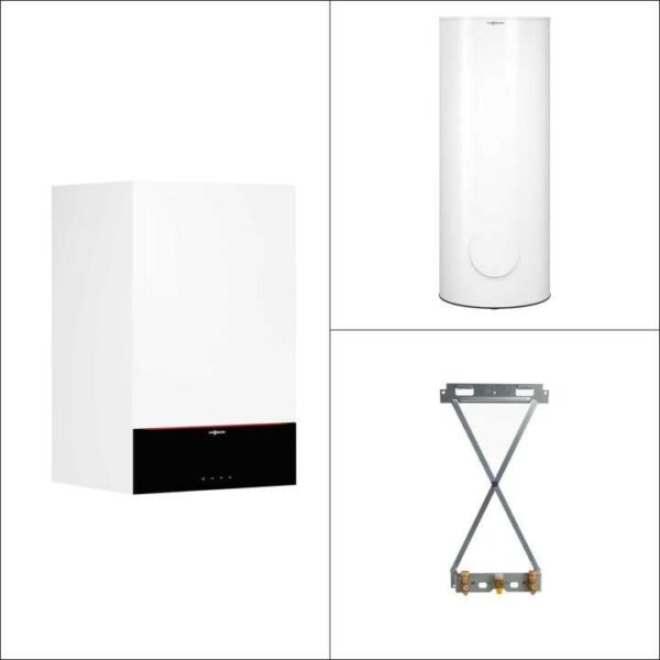 Viessmann Gas-Brennwert Paket Vitodens 200-W B2HF 11 kW 7" Display Speicher Vitocell 100-W CVBB 300L