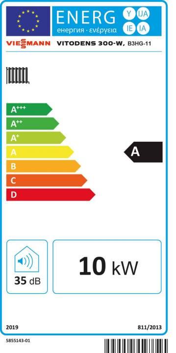 Viessmann Gas-Brennwert Paket Vitodens 300-W B3HG 11 kW 7" Display Speicher Vitocell 100-W CVBC 300L