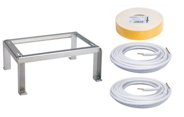 Viessmann Installations-Set Split-Luft/Wasser-Wärmepumpe Vitocal 200-S Typ AWB-(M)/AWB-(M)-E-AC 201.D08/D10/D13/D16 Bodenmontage Außeneinheit