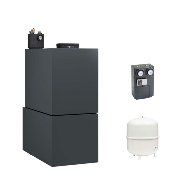 Viessmann Öl-Brennwert-Heizgerät Vitoladens 300-C J3RB 19 kW mit Warmwasserspeicher Vitocell 100-H CHAA 130L