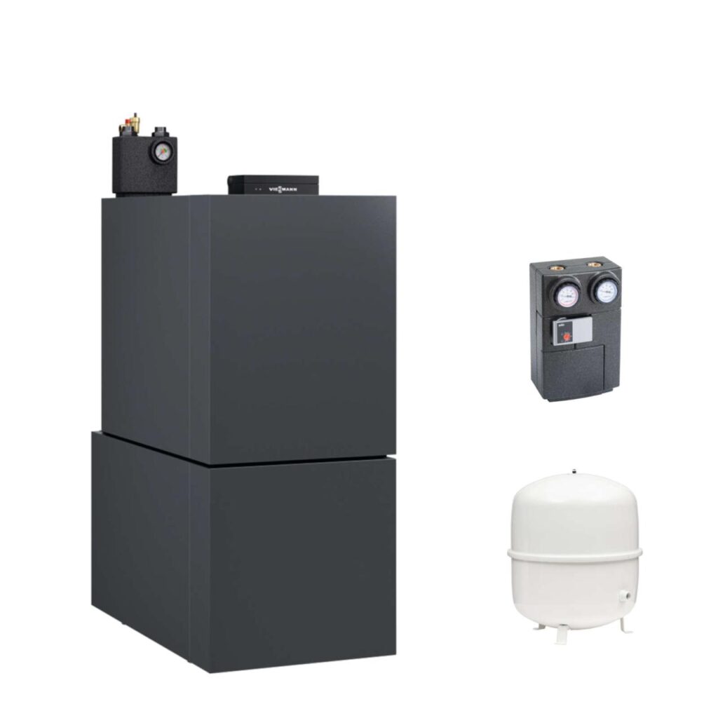 Viessmann Öl-Brennwert-Heizgerät Vitoladens 300-C J3RB 19 kW mit Warmwasserspeicher Vitocell 300-H EHAA 200L