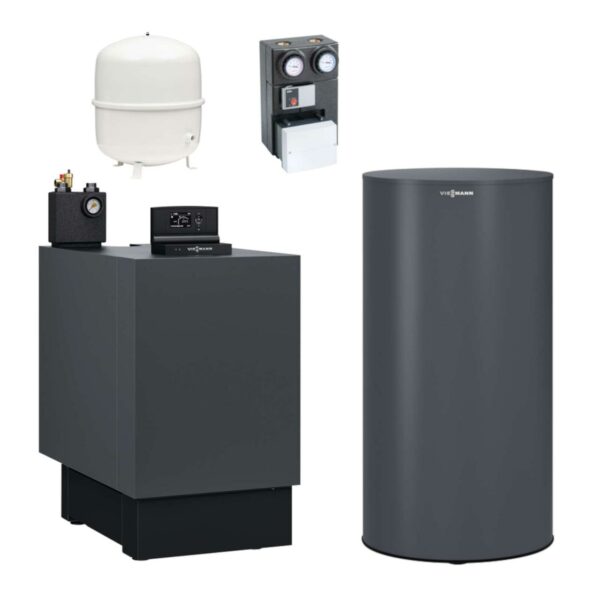 Viessmann Öl-Brennwert-Heizgerät Vitoladens 300-C J3RB 29 kW mit Mischer Warmwasserspeicher Vitocell 100-V CVAA 200L