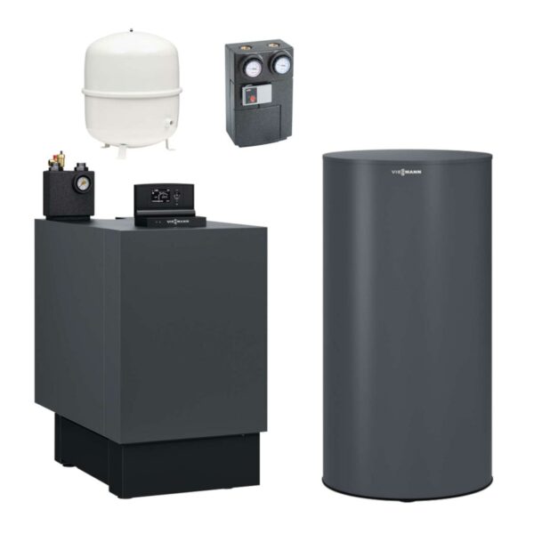 Viessmann Öl-Brennwert-Heizgerät Vitoladens 300-C J3RB 29 kW mit Warmwasserspeicher Vitocell 100-V CVAA 160L