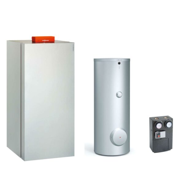 Viessmann Paket Vitocrossal 300 CU3A 26 kW Gas-Brennwertkessel mit Speicher Vitocell 100-V CVAA 160L