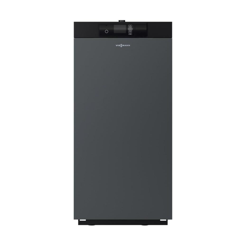 Viessmann Vitoligno 300-C 32 kW Pelletkessel mit Saugsystem und Abgas-Partikelabscheider