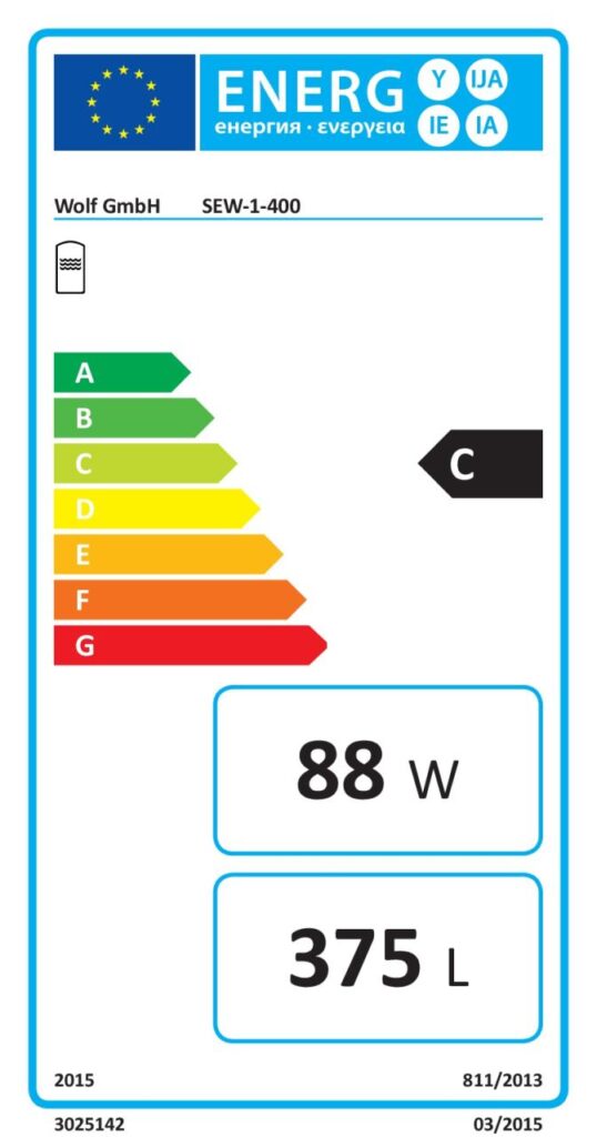 Wolf Paket Warmwasserspeicher SEW-1-400 bis ca. 20KW Heizleistung