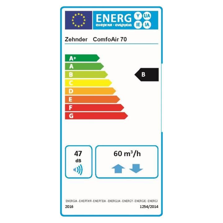 Zehnder Komfort-Lüftungsgerät ComfoAir 70 inkl. Feuchtesensor